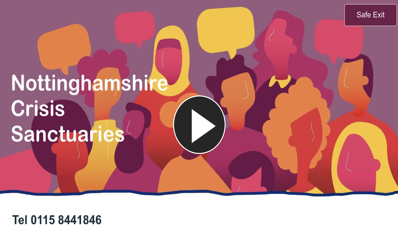 Nottinghamshire Crisis Sanctuaries Poster